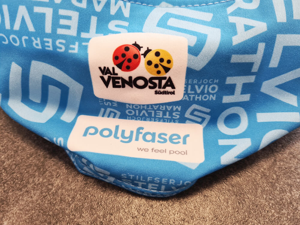 fasce stirnband personalizzate Stelvio Marathon 2021 color ciano fasce stirnband personalizzate Stelvio Marathon 2021 color ciano